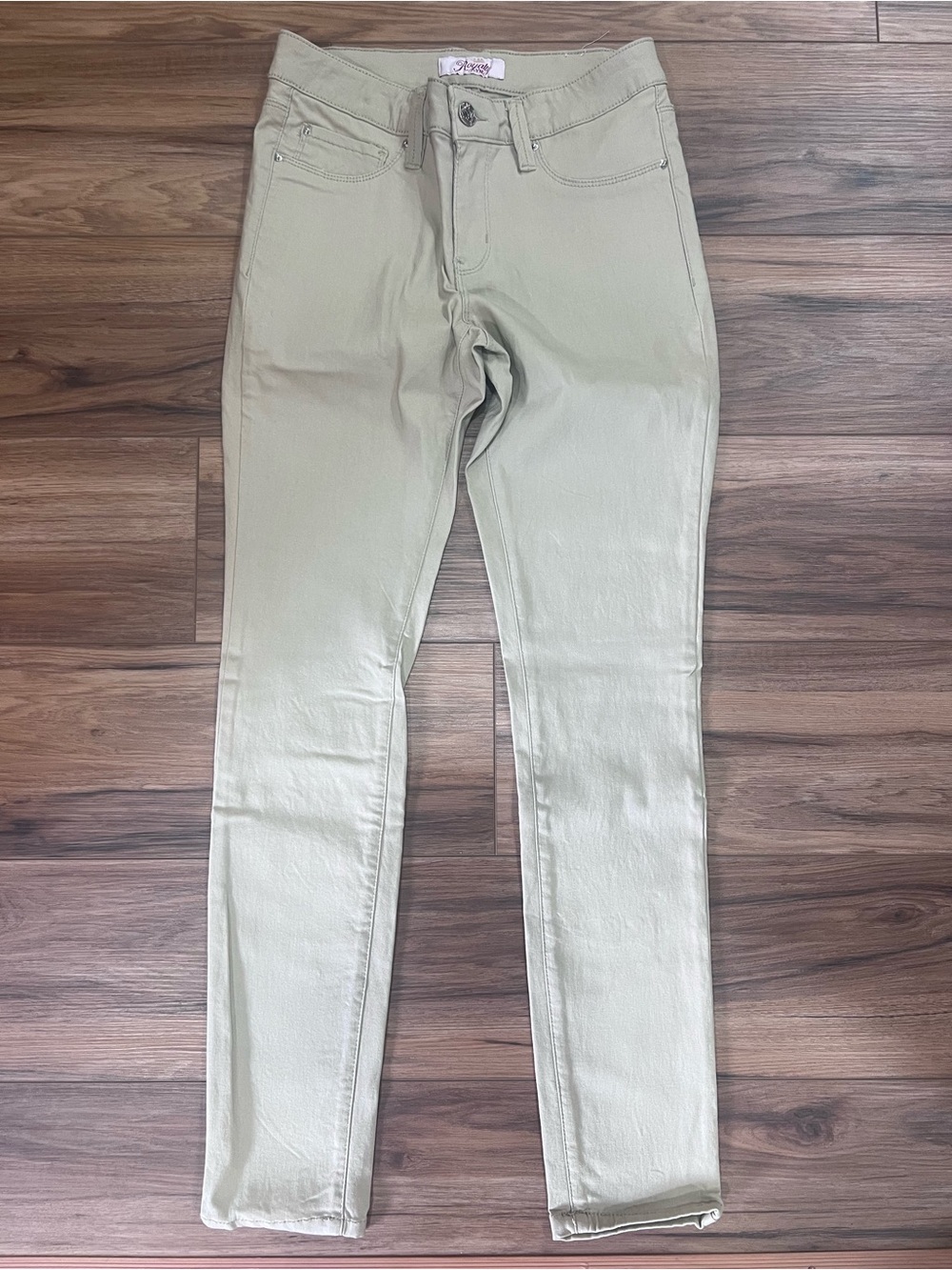 Royalty For Me Light Sage Skinny Jeans